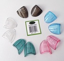 5 Pairs Safety Protection Side Shields for Eyeglasses - Transparent, Bronze, Blue, Red, Green - Glasses Side Shields
