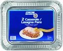 Set of 2 Heavy-Duty Casserole Pans for Cooking and Baking