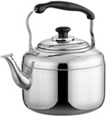 TIMOBila 304 Stainless Steel Whistling Tea Kettle for Induction Gas Electric Stoves - 5.3 Quart