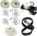 Complete Washer Repair Kit Compatible with Maytag, Whirlpool, Kenmore Washers - Includes Basket Driven Hub, Pulley Clutch Kit, Drive Belt, and Shift Actuator
