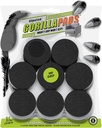 GorillaPads Non Slip Furniture Pads - Set of 16 Grips, 2 Inch Round Floor Protectors - Black