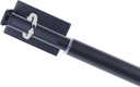 Adjustable Magnetic Curtain Rod for Metal Doors - 18-31.5 Inches, Towel Bar Holder for Kitchen Refrigerator, Classroom Whiteboard Anchor Chart Rod - Black (1 Pack)