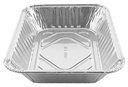 Handi-Foil 1 lb. Oblong Shallow Disposable Pans for Senior Feeding - Pack of 50