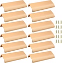 12Pcs Gold Aluminum Hidden Handle Concealed Tab Pulls 150mm for Home Kitchen Living Room Cabinet