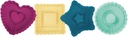 Talisman Designs 4-Piece Plunger Style Thumbprint and Linzer Cookie Cutters