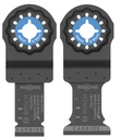 BOSCH OSL002C 2-Piece Mixed Set Starlock Oscillating Multi Tool Blades for Cutting Iron, Metal, Wood, Nails, Drywall, Tile - Carbide Extreme Plunge Cut Blades