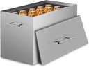 15 Quart Water Bath Canner with 2 Racks - Stainless Steel Stove Top Canning Pot, Holds 15 Quart Jars, Flat Bottom Design