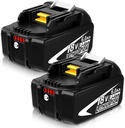 2-Pack OHYES BAT BL1860B 18V 6.0Ah Battery Compatible with BL1860 BL1850B BL1840 - LED Indicator & Long-Lasting Power