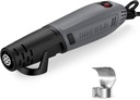 Mini Heat Gun with 2 Temperature Settings, Fast Heat Tool for Epoxy Resin, Craft, Embossing, Shrink Wrapping - Overload Protection & Long Cable
