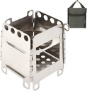 Portable Stainless Steel Folding Stove for Outdoor Picnics, BBQ, Camping, and Hiking - Atyhao Wood Burning Stove