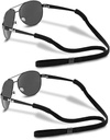 Adjustable Sports Eyeglass Straps for Men and Women - Set of 2 Sunglasses Retainers