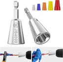Silver Shenatta Wire Twister Tool Set for Electricians Power Drill - Cable Wire Twisting Tool for 9-22 AWG Wires