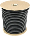 Thegan LLC Black Shock Cord - 3/16", 3/8", 1/4", 5/16", 1/8" Diameter - 50 and 100 Foot Spools - Weather and Abrasion Resistant - Ideal for Tie Downs, Crafting, and DIY Projects - Made in the USA