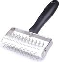 Stainless Steel Pizza Dough Docker Roller with Plastic Handle - Docking Tool for Pizza, Pie, Pastry, and Bread