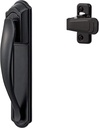 Durable Black Security Door Handle Set for Storm and Screen Doors - 2 Pieces