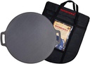 Muurikka 58 cm Grill Pan with Protective Bag - Durable Rolled Steel Fire Pan for Campfire & Outdoor Grilling
